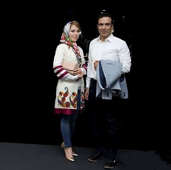 عکس مزدک میرزایی و همسرش