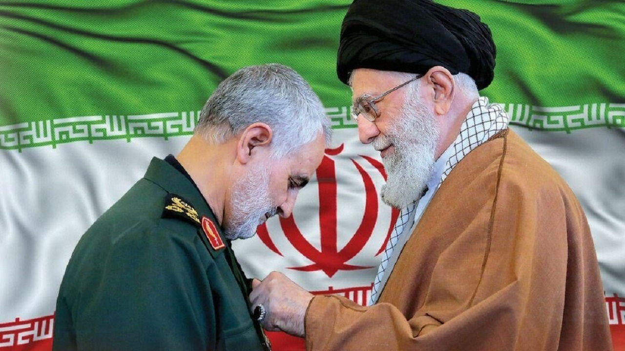 عکس سید علی خامنه ای و سردار سلیمانی
