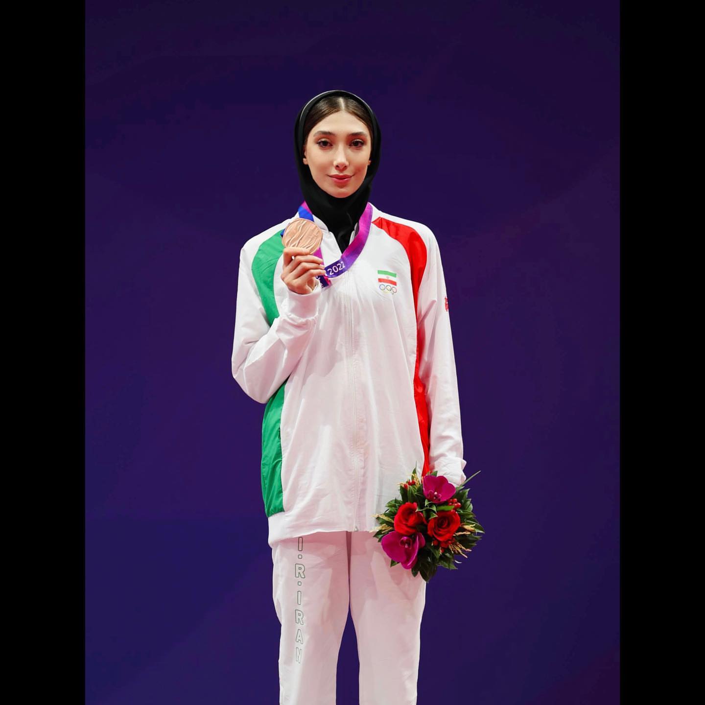 عکس مبینا نعمت زاده تکواندو