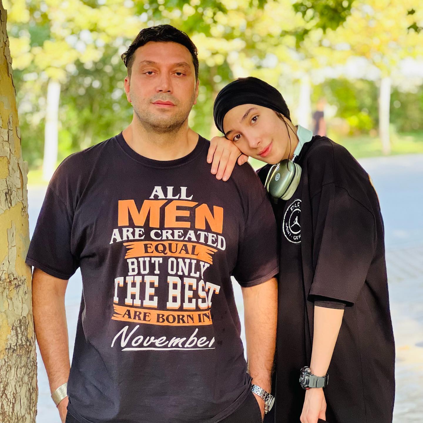 عکس پدر مبینا نعمت زاده و پدرش