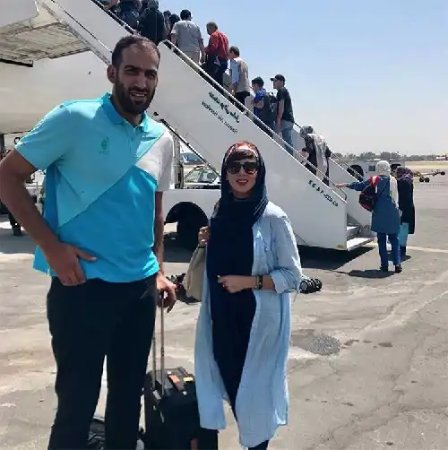 عکس حامد حدادی و همسرش