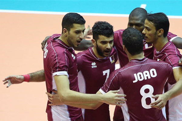 عکس بازیکن والیبال قطر