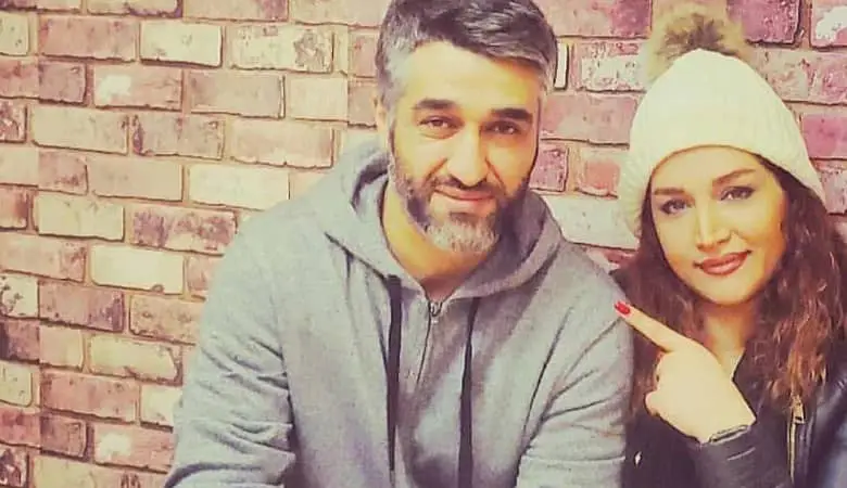 عکس مامک جمشیدی با پژمان جمشیدی