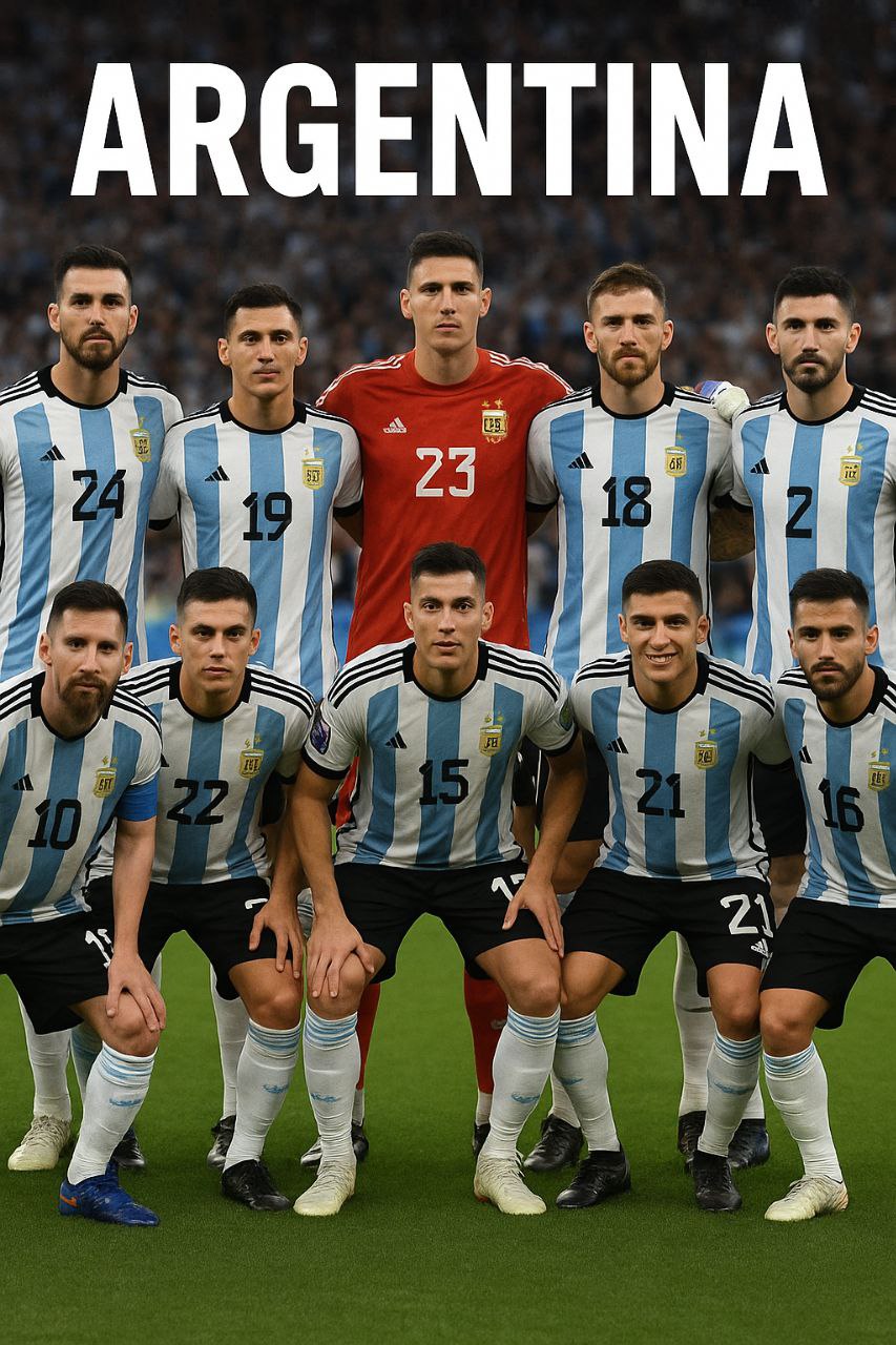 عکس‌ باکیفیت جدید تیم ملی فوتبال آرژانتین