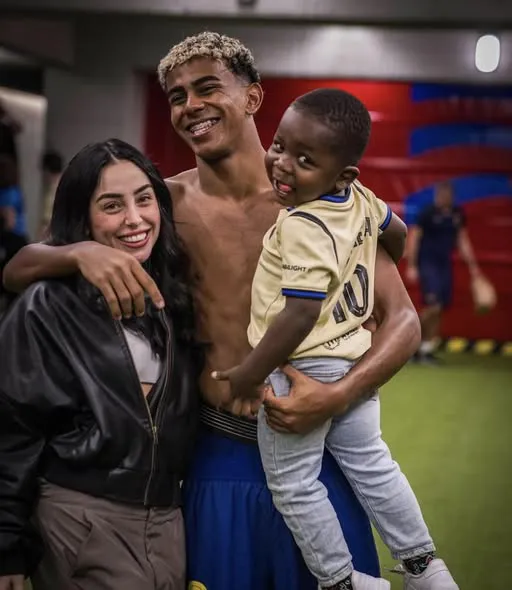 لامین یامال و همسرش لامین یامال و همسرش